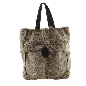 CHANEL Brown Logo Tote Bag